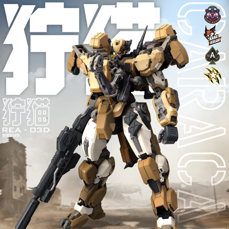 Model Kit Lynx - Mingjiangchuan REA-03 ブルーウェールシリーズ リンクス カラカル 1/100