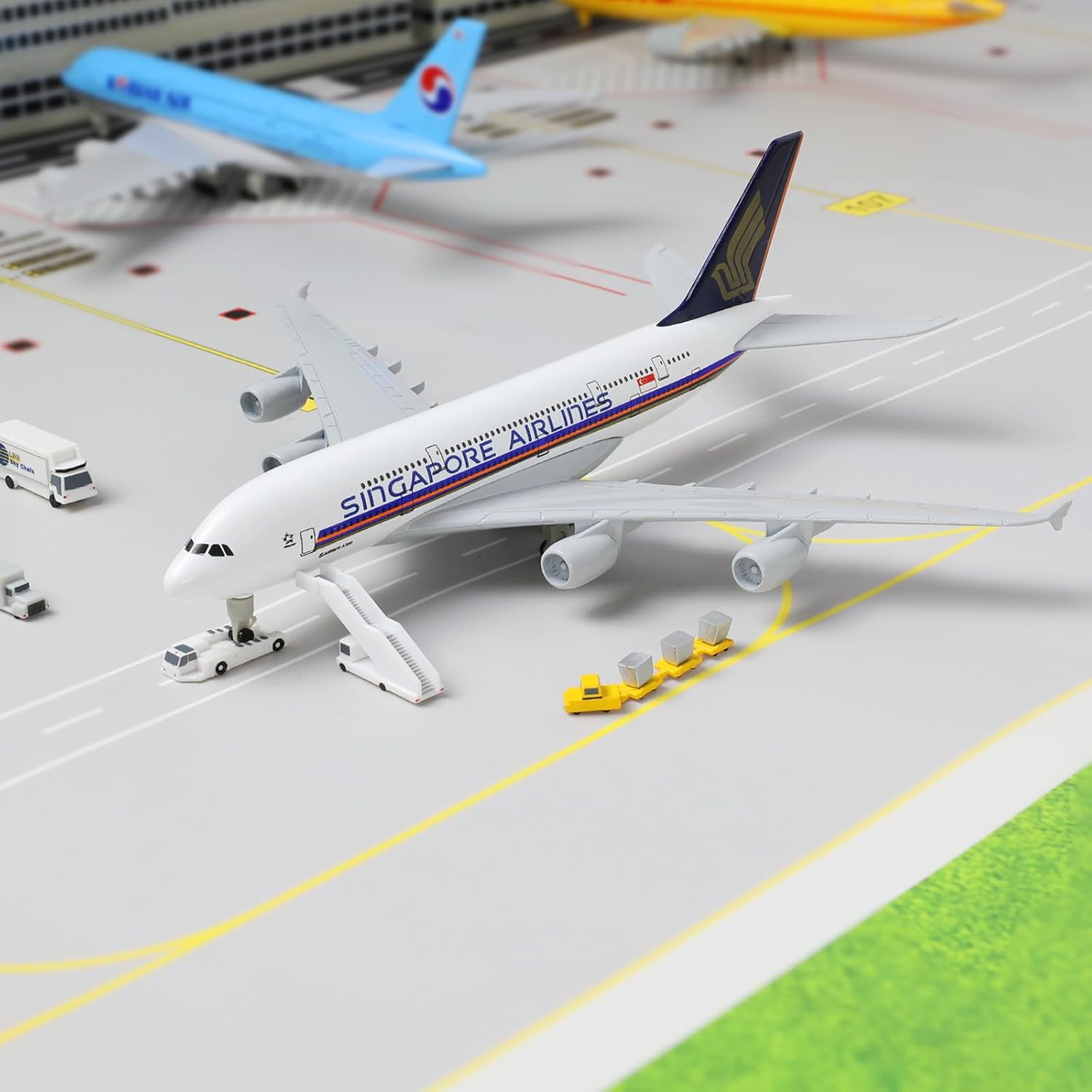 Model Kit Singapore - A380 シンガポール 1/300 ダイキャストメタル飛行機モデル A380 スカイジャンボ
