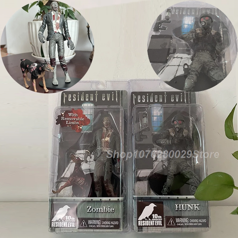 Model Kit Zombie - レッドフィールド・ハンク・ゾンビ（犬を操るリッカーと歩行者クリス・レッドフィールド）バイオハザード・エグゼキューター・マジニ・アクションフィギュアモデル玩具装飾品