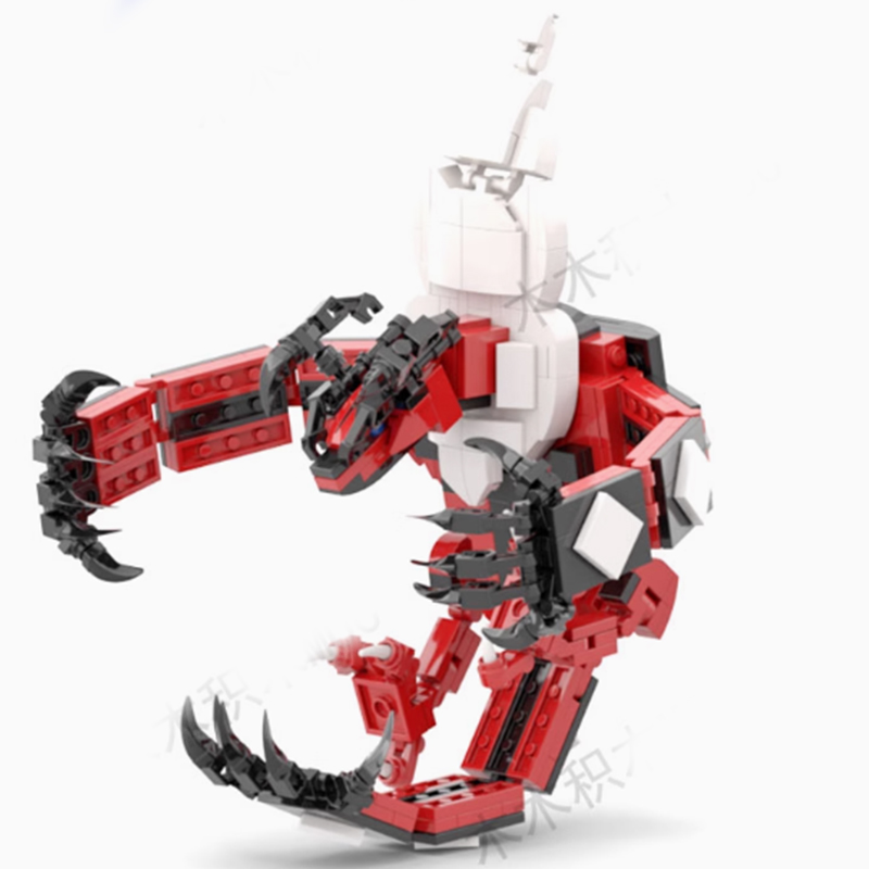 Model Kit Yveltal - MOC アニメフィギュアビルディングブロックモデル Yveltal アクションフィギュアブロックのおもちゃ子供のための抗ストレス組立レンガキット