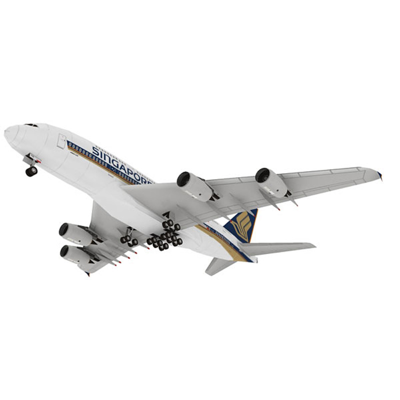 Aibus紙モデルa380,助手席モデル,フットレスト,シン - Model Kit Singapore のレビューと価格