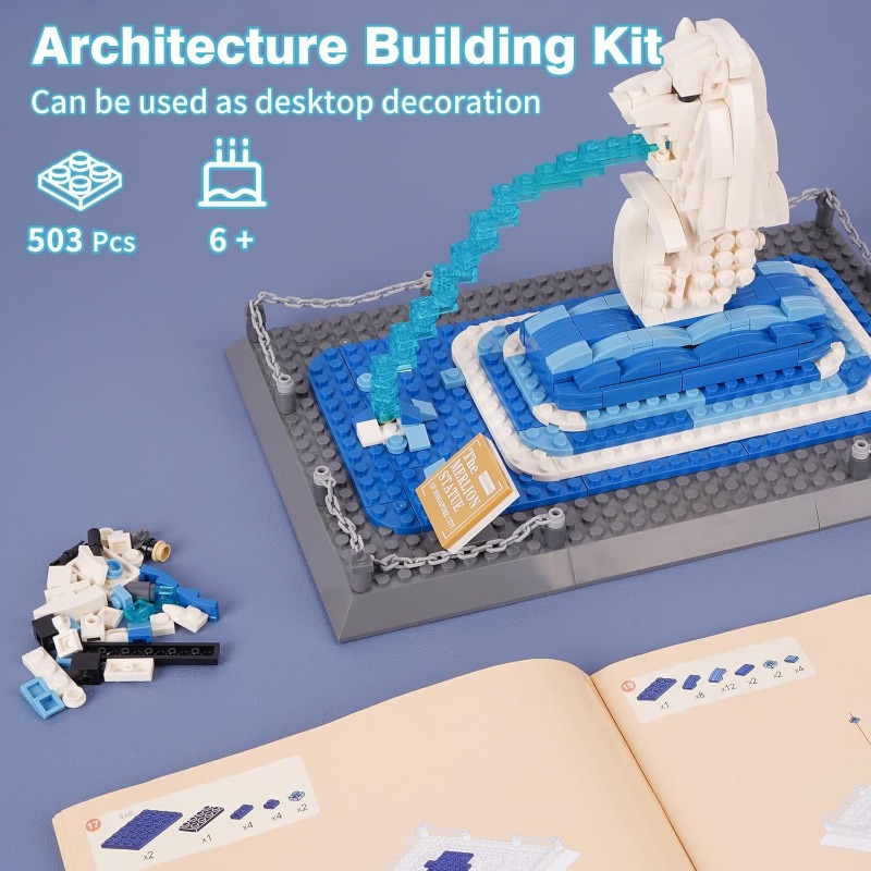 503 ピース シンガポール マーライオン像 組み立てモデル - Model Kit Singapore のレビューと価格