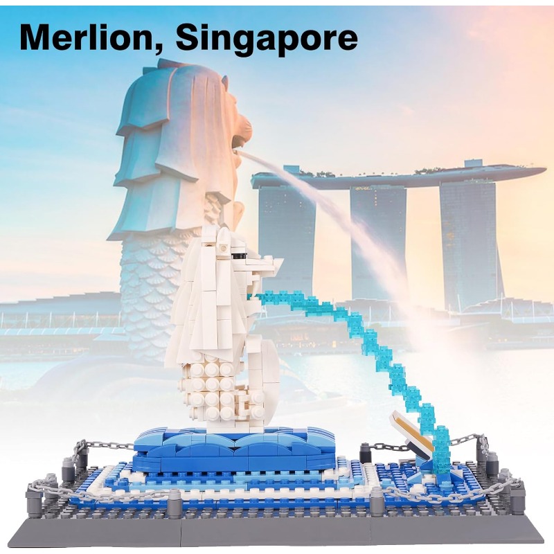 503 ピース シンガポール マーライオン像 組み立てモデル - Model Kit Singapore のレビューと価格