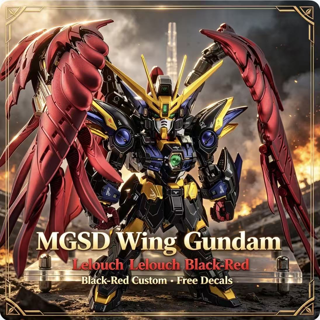MGSD ウィング・ルルーシュ カラースキーム エアブラシ塗 - Model Kit Third Party のレビューと価格