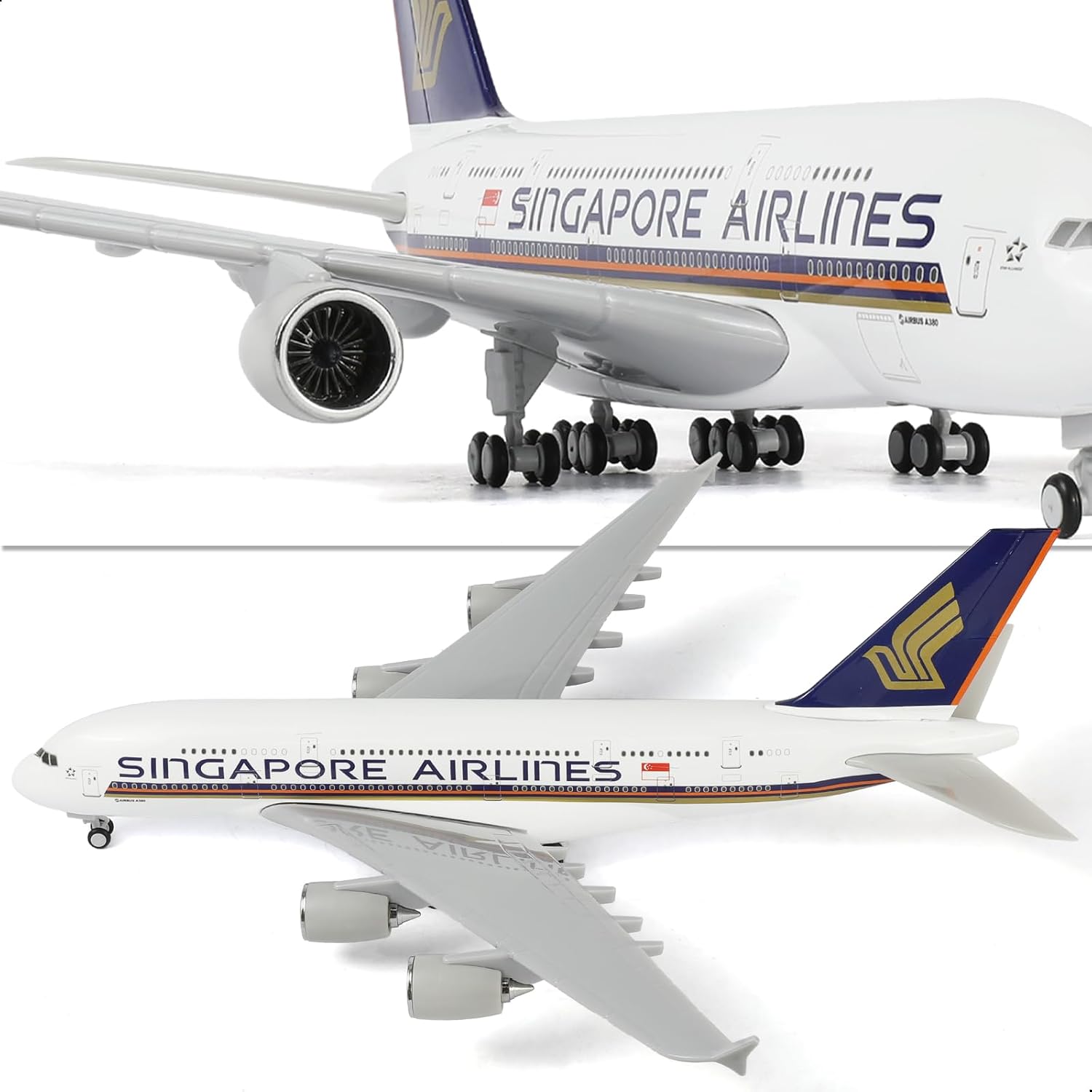 1/240 シンガポール A380 飛行機モデルキット ディ - Model Kit Singapore のレビューと価格