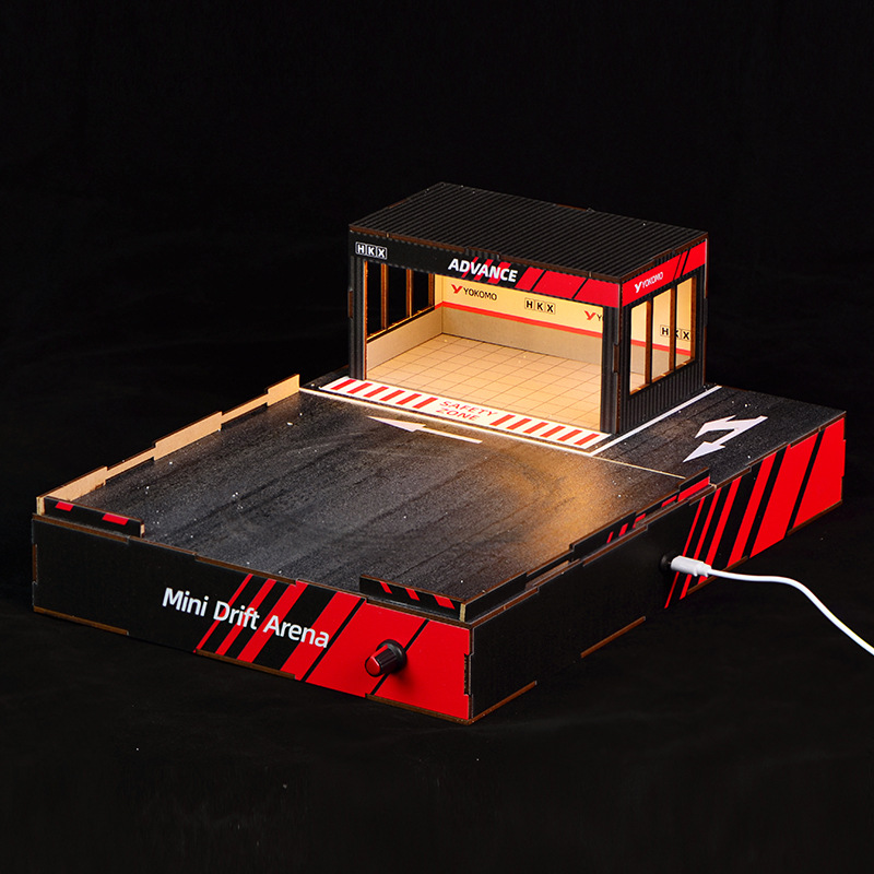 1:64スケールDIYドリフトトラックジオラマ（回転ステージ - Model Kit Instructions のレビューと価格