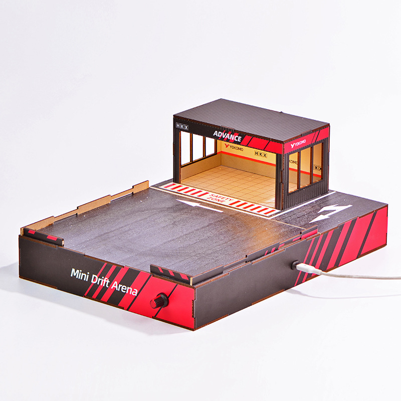 1:64スケールDIYドリフトトラックジオラマ（回転ステージ - Model Kit Instructions のレビューと価格