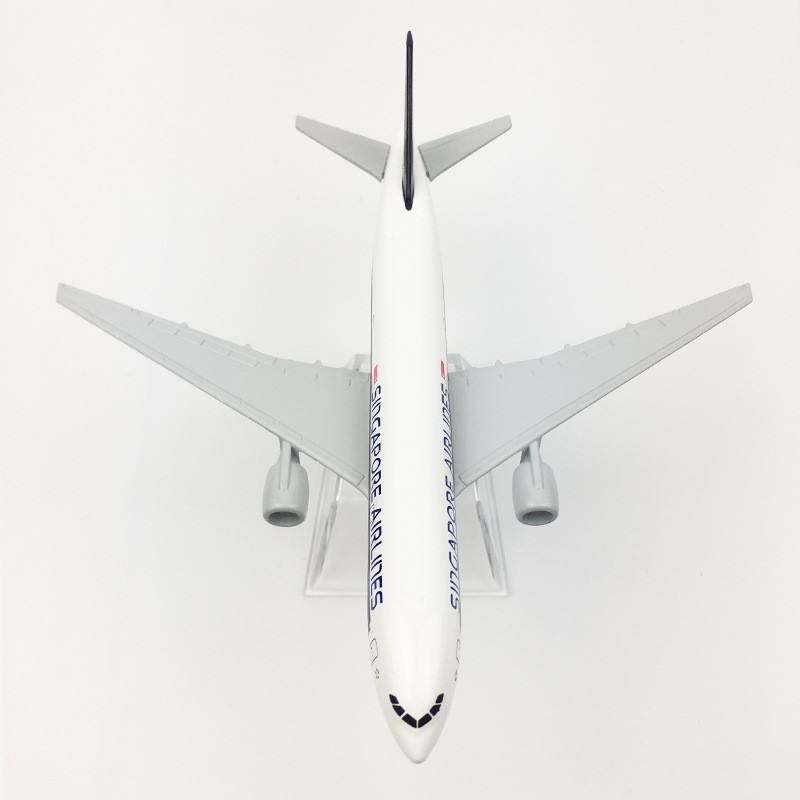 16cm 1/400スケール シンガポールB777金属製ミニ - Model Kit Singapore のレビューと価格