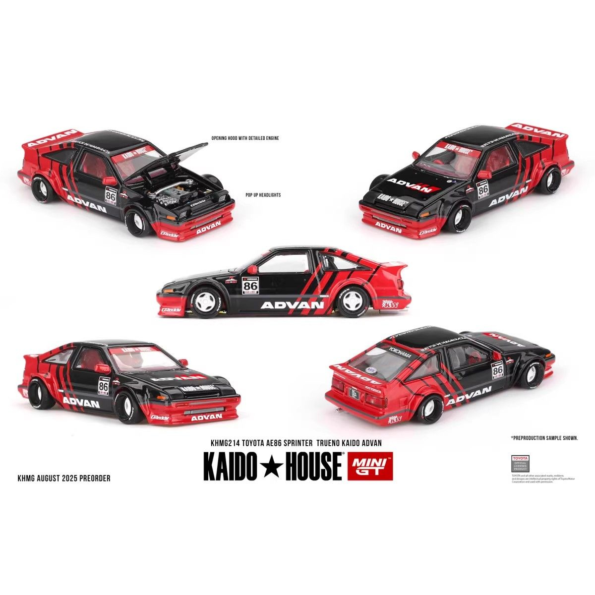 カイドーハウス + MINIGT 1:64 トヨタ AE86 - Model Kit Ae86 のレビューと価格
