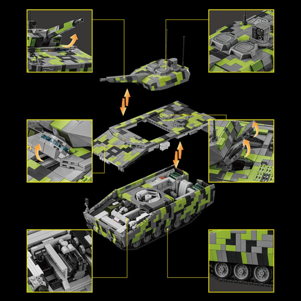 96011 2708ピース KF41 リンクス歩兵戦闘車両  - Model Kit Lynx のレビューと価格