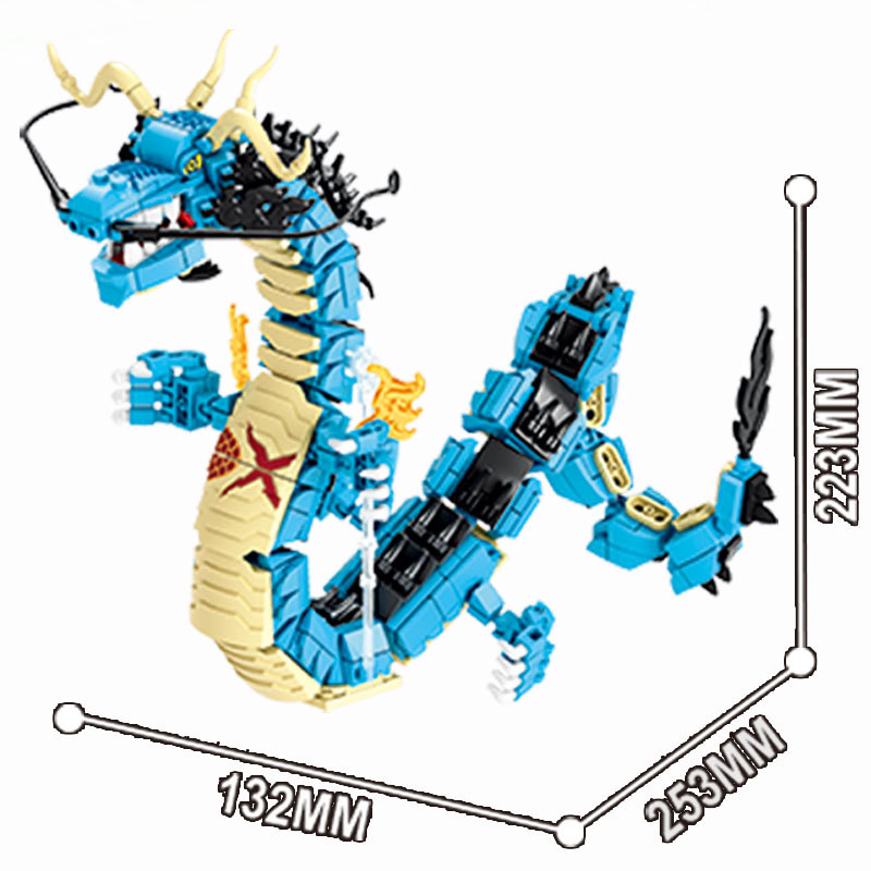 8in1 ワンピースビルディングブロックブルードラゴンカイド - Model Kit Instructions のレビューと価格