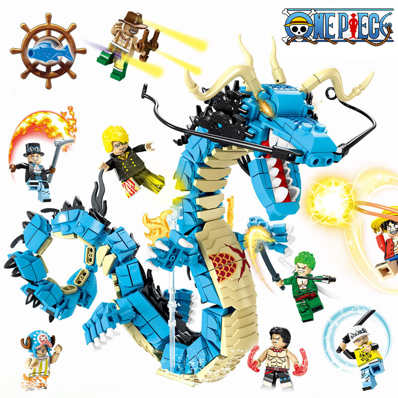 8in1 ワンピースビルディングブロックブルードラゴンカイド - Model Kit Instructions のレビューと価格