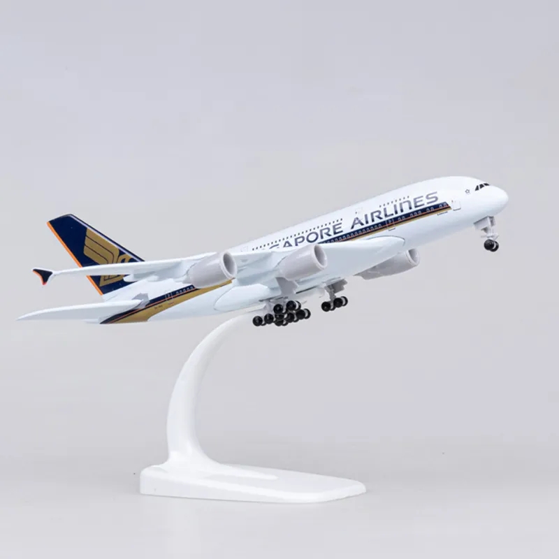 20 センチメートル金属飛行機おもちゃ A380 シンガポー - Model Kit Singapore のレビューと価格