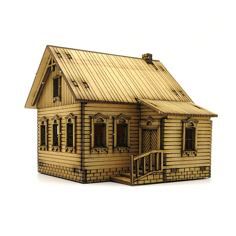 1/72 木製組み立てハウス ヨーロッパ建築 ロウハウス 店 - Model Kit Instructions のレビューと価格