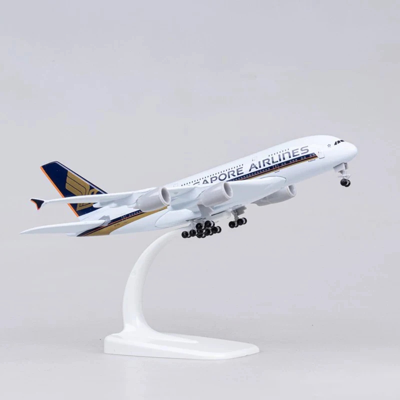 20 センチメートル金属合金航空機モデル A380 シンガポ - Model Kit Singapore のレビューと価格