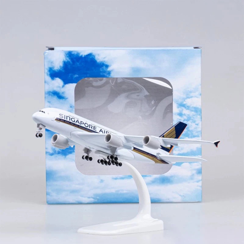20 センチメートル金属合金航空機モデル A380 シンガポ - Model Kit Singapore のレビューと価格